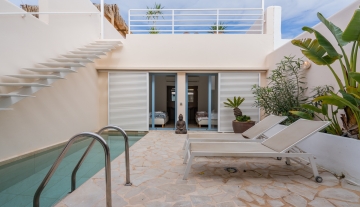 Resa Estates Ibiza sale ted koop Cala Tarida patio townhouse pool area 8.JPG
